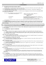 Preview for 9 page of Bonnet ADVANCIA Instructions For Use Manual