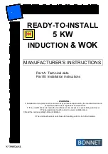 Bonnet B-CAP.IN5 Installation Instructions Manual preview