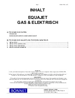 Preview for 20 page of Bonnet EQUAJET Installation Manual