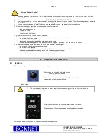 Preview for 18 page of Bonnet EQUAJET Operating Manual