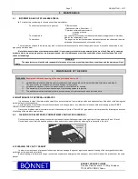 Preview for 22 page of Bonnet EQUAJET Operating Manual