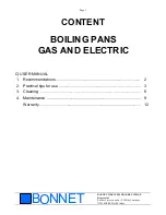 Preview for 2 page of Bonnet MA110 User Manual