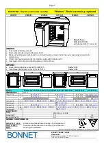 Preview for 5 page of Bonnet MAESTRO COOKING SUITE Operating And Maintenance Manual