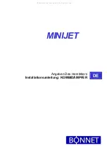 Предварительный просмотр 14 страницы Bonnet MINIJET B1MJ061E Installation Manual