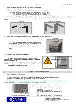 Предварительный просмотр 11 страницы Bonnet MINIJET ELECTRIC Installation Manual