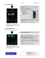 Preview for 9 page of Bonnet MINIJET ELECTRIC Operating Manual