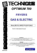 Bonnet OPTIMUM 700 FR 15 Instructions For Use Manual preview