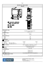 Preview for 4 page of Bonnet P072825 Manufacturer'S Instructions