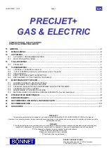 Preview for 4 page of Bonnet PRECIJET+ 10 GN1/1 Operating Manual