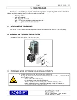 Preview for 4 page of Bonnet PRECIJET Maintenance Manual