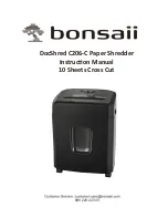 Bonsaii DocShred C206-C Instruction Manual preview