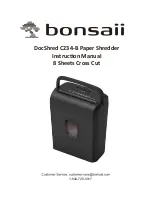 Bonsaii DocShred C234-B Instruction Manual preview