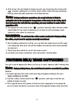 Preview for 9 page of BonsenKitchen CM8001 Operation Instructions Manual