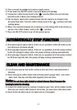 Preview for 11 page of BonsenKitchen CM8001 Operation Instructions Manual