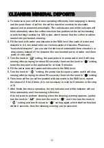 Preview for 12 page of BonsenKitchen CM8001 Operation Instructions Manual