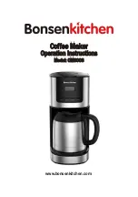 BonsenKitchen CM8003 Operation Instructions Manual предпросмотр