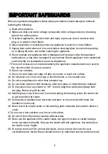 Предварительный просмотр 5 страницы BonsenKitchen CM8004 Operation Instructions Manual