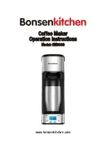 BonsenKitchen CM8006 Operation Instructions Manual предпросмотр