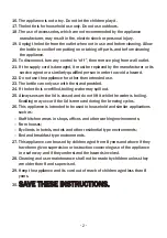 Preview for 4 page of BonsenKitchen EK8901 Operation Instructions Manual