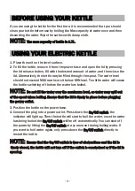 Preview for 6 page of BonsenKitchen EK8901 Operation Instructions Manual