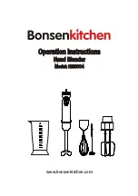 Предварительный просмотр 1 страницы BonsenKitchen HB8004 Operation Instructions Manual