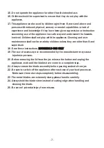 Preview for 5 page of BonsenKitchen HB8901 Operation Instructions Manual