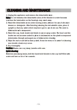 Preview for 14 page of BonsenKitchen HB8901 Operation Instructions Manual