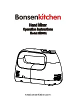 BonsenKitchen HM3901 Operation Instructions Manual предпросмотр