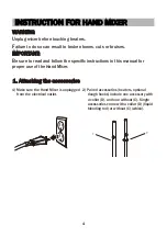 Предварительный просмотр 6 страницы BonsenKitchen HM3901 Operation Instructions Manual