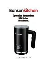 BonsenKitchen MF8001 Operation Instructions Manual preview