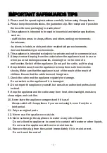 Preview for 3 page of BonsenKitchen TR8741 Operation Instructions Manual