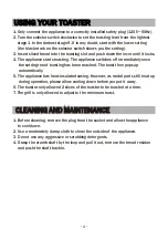 Preview for 6 page of BonsenKitchen TR8741 Operation Instructions Manual