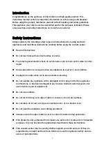 Preview for 2 page of BonsenKitchen VS3801 Operation Instructions Manual