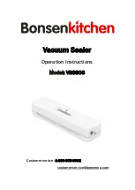 BonsenKitchen VS3803 Operation Instructions Manual preview