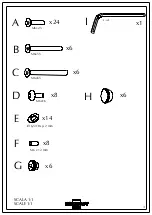 Предварительный просмотр 3 страницы Bontempi Casa DUBLINO 20.15 Assembly Instructions Manual