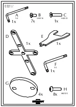 Предварительный просмотр 3 страницы Bontempi Casa GLAMOUR 52.08 Assembly Instructions Manual