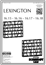 Bontempi Casa LEXINGTON 16.15 Assembly Instructions Manual предпросмотр