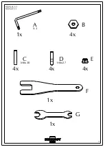 Предварительный просмотр 3 страницы Bontempi Casa MILLENNIUM 07.72 Assembly Instructions Manual