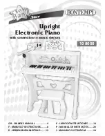 Preview for 1 page of Bontempi 10 8000 Owner'S Manual