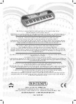 Preview for 28 page of Bontempi 15 4911 Owner'S Manual