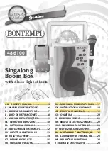 Предварительный просмотр 1 страницы Bontempi 48 6100 Owner'S Manual