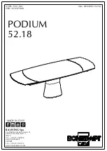 Preview for 1 page of Bontempi CASA PODIUM 52.18 Manual