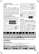 Preview for 109 page of Bontempi Genius 16 6110 Owner'S Manual