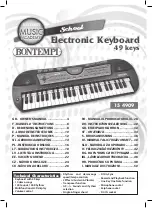 Preview for 1 page of Bontempi MUSIC ACADEMY School 15 4909 Owner'S Manual