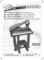 Bontempi Toy Band Star 10 4020 Owner'S Manual предпросмотр