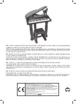 Preview for 12 page of Bontempi Toy Band Star 10 4020 Owner'S Manual