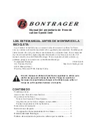 Предварительный просмотр 23 страницы Bontrager 281580 Owner'S Manual