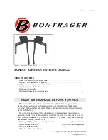 Предварительный просмотр 1 страницы Bontrager Aerobar Owner'S Manual