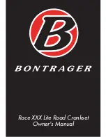 Preview for 2 page of Bontrager Race XXX Lite Road Crankset Owner'S Manual