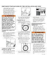 Предварительный просмотр 1 страницы Bontrager TUBULAR - TIRE Installation And Care Manual